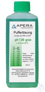 Calibration solution pH 7.00 
	pH value: 7.00 250ml
	Precise calibration:...